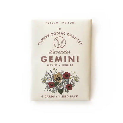 Flower Zodiac Sticker & Seed Set - Gemini (May 21 - June 20)