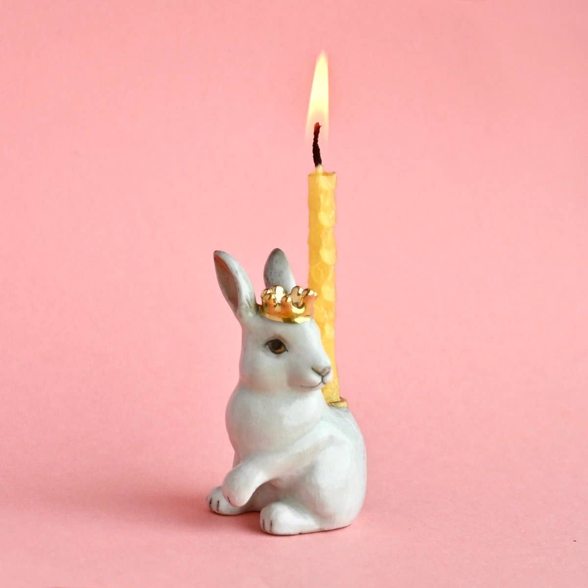 Royal White Rabbit | Cake Topper